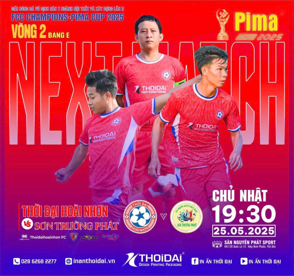 Đồng Hành Cùng Đội Bóng Thời Đại Hoài Nhơn FC Tại Giải Bóng Đá Vô Địch Sân 7 Ngành Nội Thất & Xây Dựng - FCC Champions - PIMA CUP 2025 10 499688872 705236475387706 8057297370803375978 n